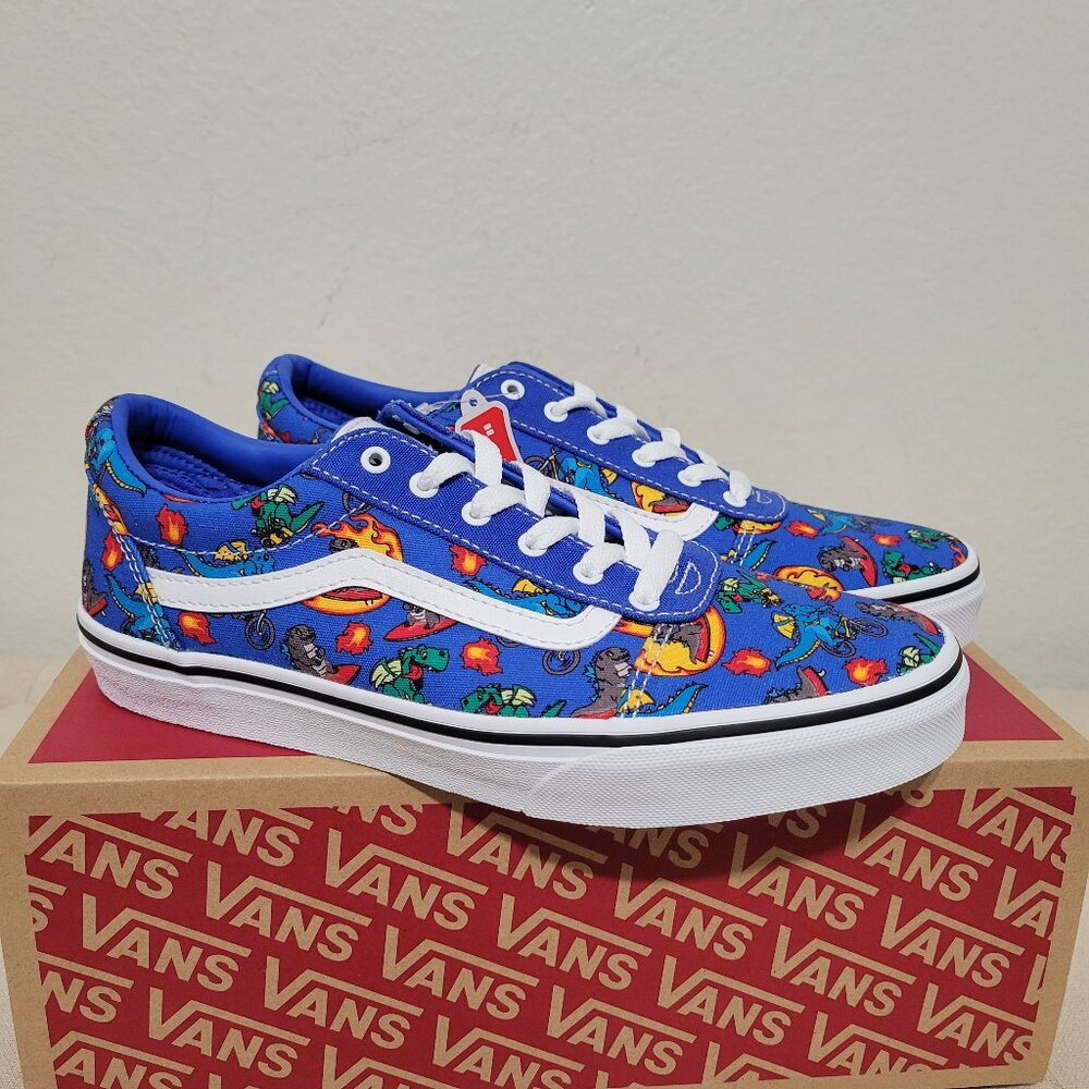 New Vans Ward Dragon Explorer Skate Low Top Shoes Boys Size 6 Youth